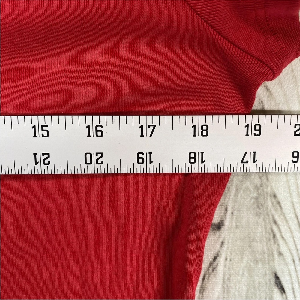 Tommy Hilfiger Shirt Dress Womens Medium Red Polo Polka Dot Collar Cotton - Picture 6 of 11